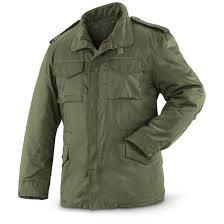 lot 20 image: New Spanish Military Surplus M65 Jacket, Button-in Liner, Olive Drab
