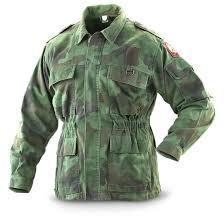 lot 4 image: Serbian Military Surplus Field Jacket, Used