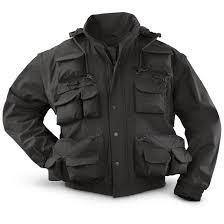 lot 28 image: Tactical Duty Waterproof, Windproof Jacket with Zip-off Sleeves, Black