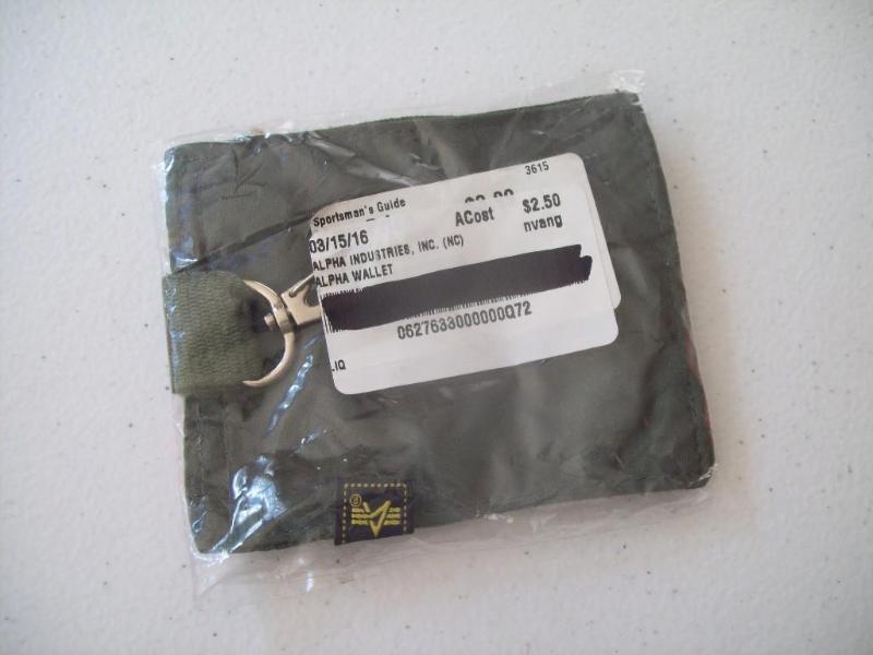 lot 37 image: Alpha Military-style Wallet