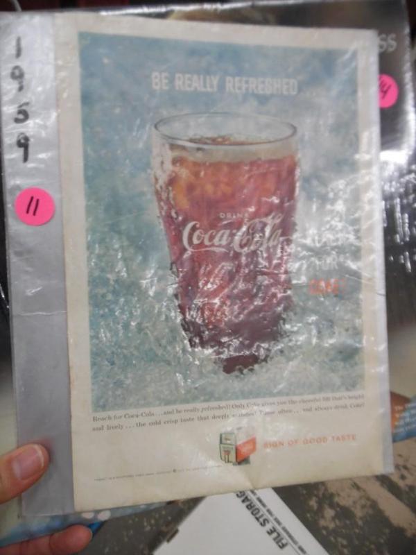 lot 11 image: 1959 Coca Cola Ad