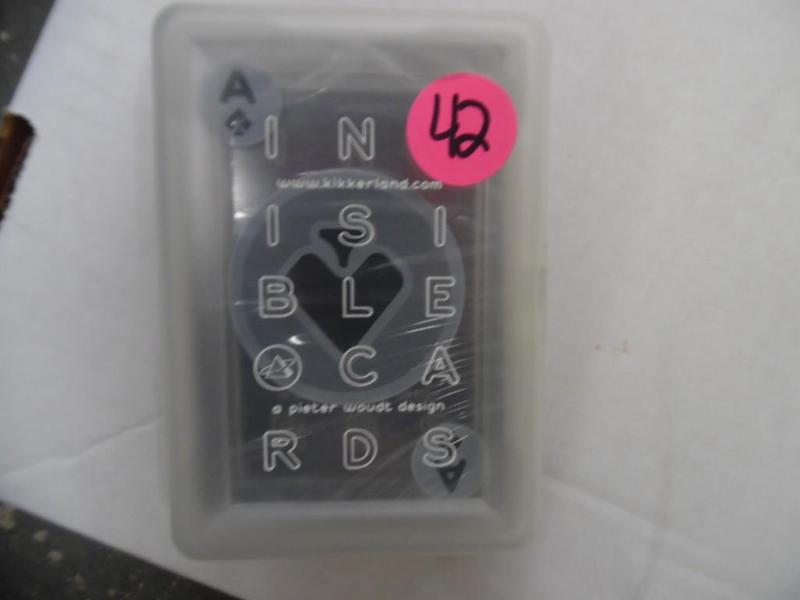 lot 42 image: NEW Sealed Invisible Playing Cards