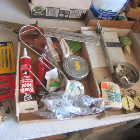 Jig Saw Blades, Hinges, Compass