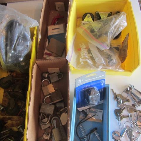 Casters, Padlocks, Keys