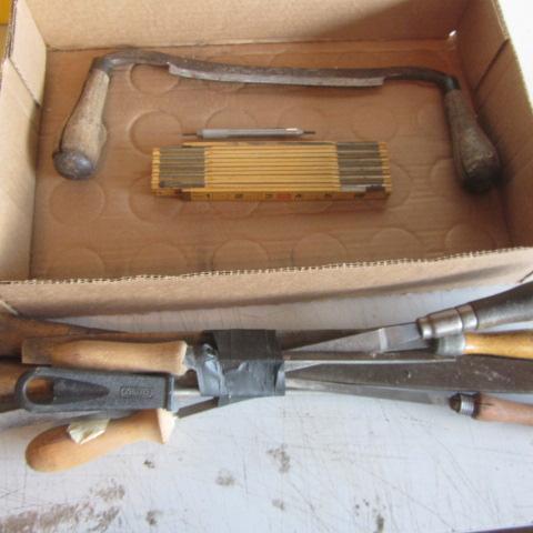 Draw Knife, Folding Ruler, Files