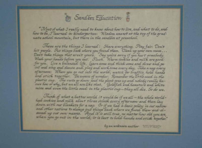 Sandbox Education - Calligraphy