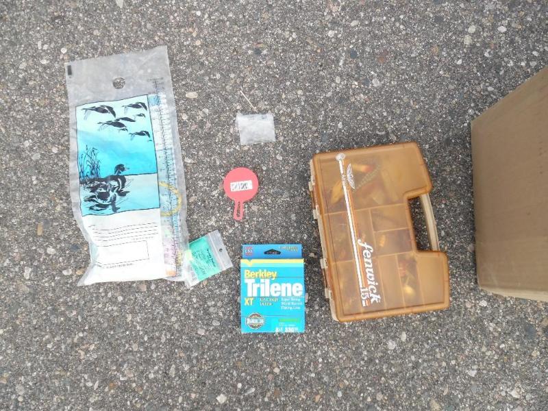 lot 9 image: Tackle box and misc tackle