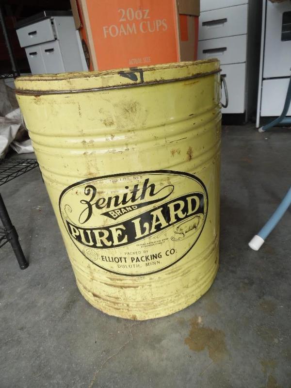 Vintage lard can