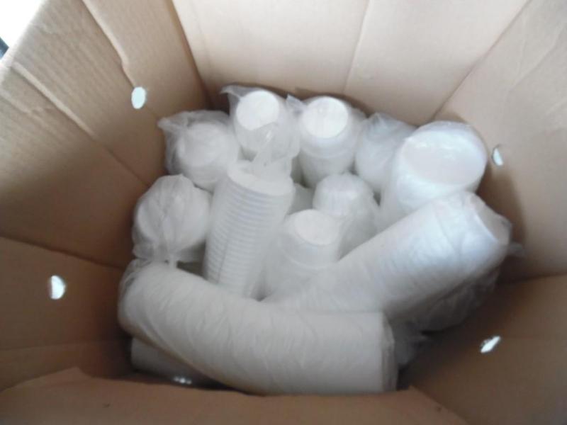 Styrofoam bowls and lids