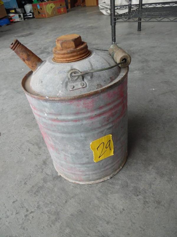 Vintage gas can