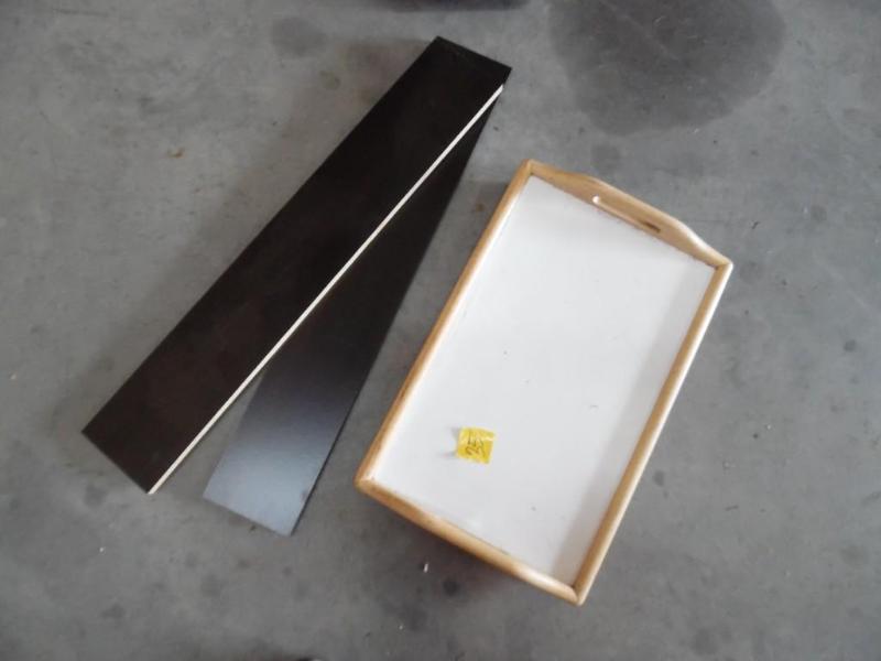 Tray and shelves