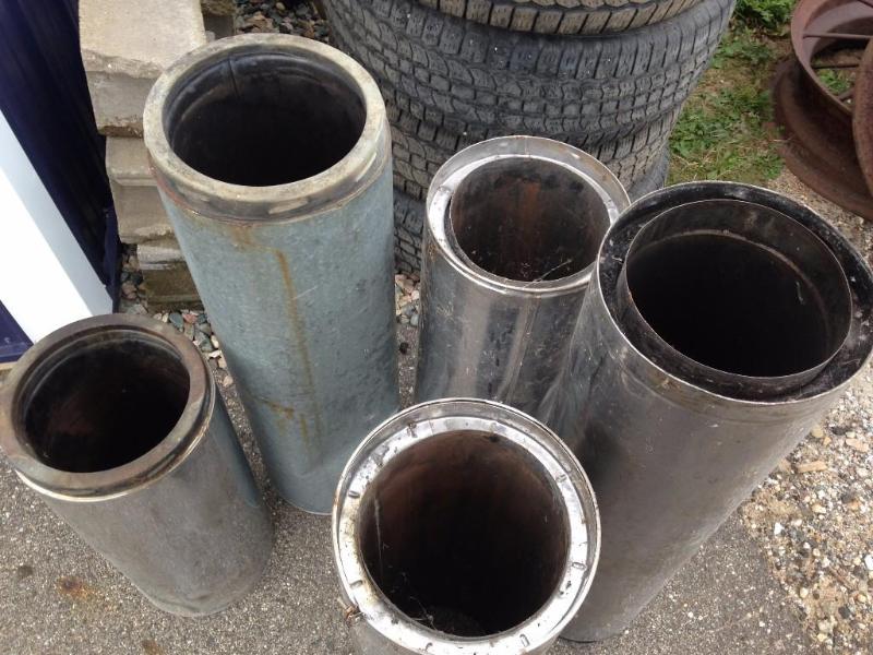 Galvanized steel stove pipe