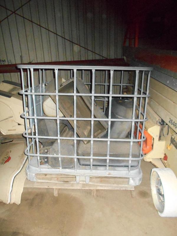 lot 13 image: Container of Commercial Toro Grass Catchers. Includes Container.