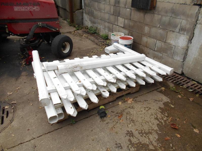 Four Sections of PVC Fencing