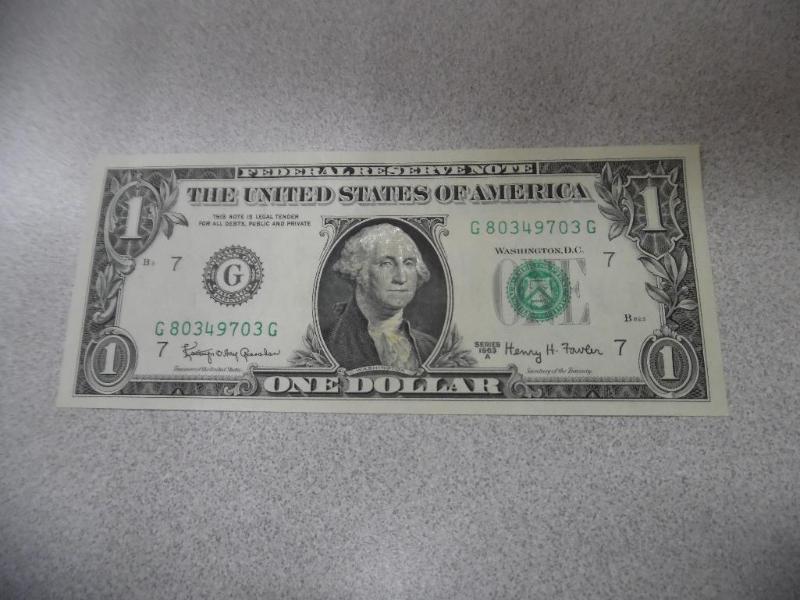 1963 Dollar Bill