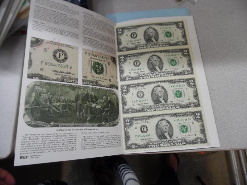 $2 Bill Uncut Sheet