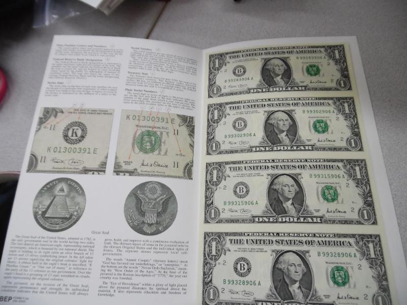 $1 Bill Uncut Sheet