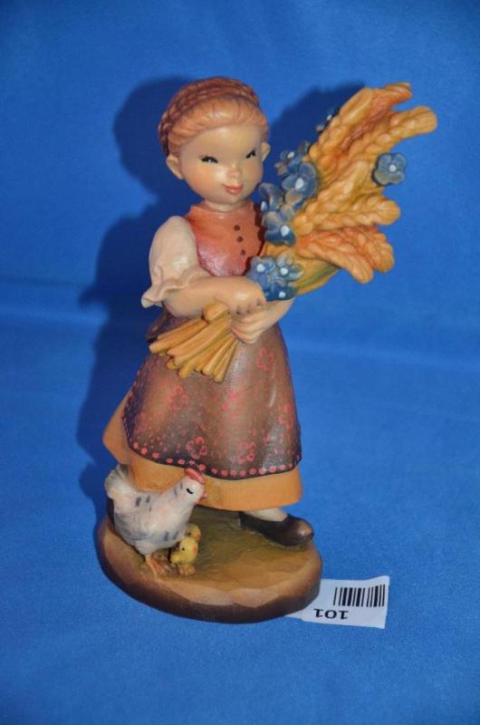 lot 101 image: Anri Italy Wood Sculpture. &quotGolden Sheav...