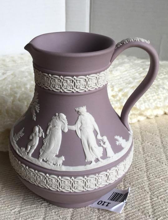 lot 110 image: Wedgwood lilac small pitcher 5 " tall ma...