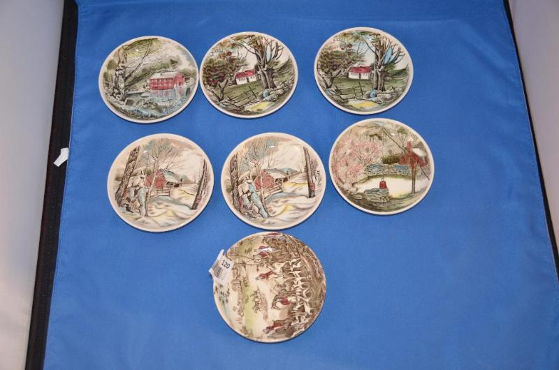 lot 120 image: Johnson Bros. Plates Made in England. Tally H...