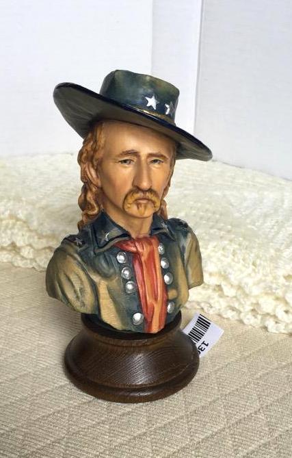 lot 130 image: ANRI Woodcarving -ITALY General Custer #60430...