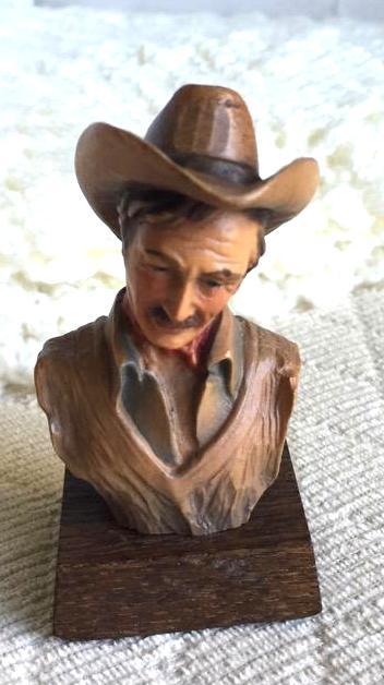 lot 137 image: Anri Woodcarving 1072500 Cowboy 3"  &nb...