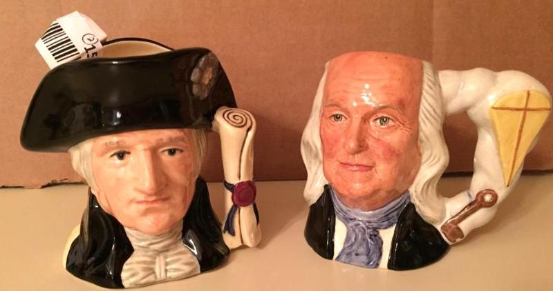 lot 15 image: 2 Royal Doulton&nbspCharacter Jugs   George...