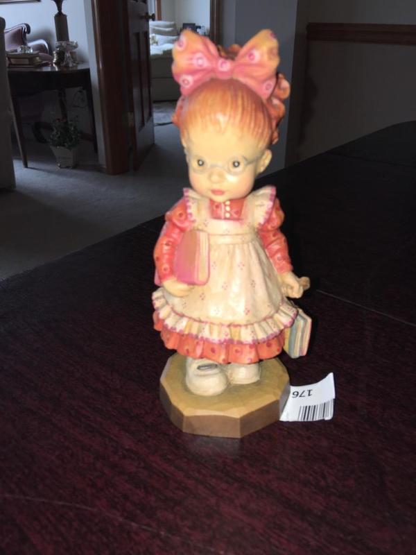 lot 176 image: Anri Italy by Artist Sarah Kay. School Girl &...