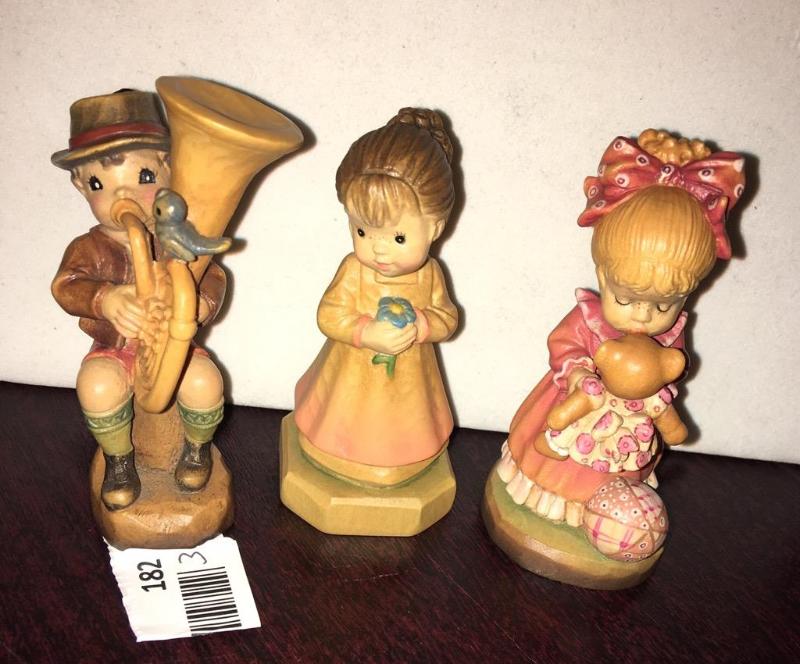 lot 182 image: 3 Anri Figures one limited edition Wake Up Ki...