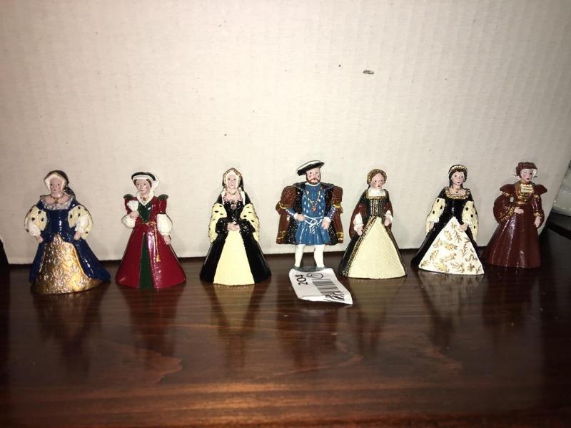 lot 204 image: Henry VIII and his Six Wives Diecast Models, ...