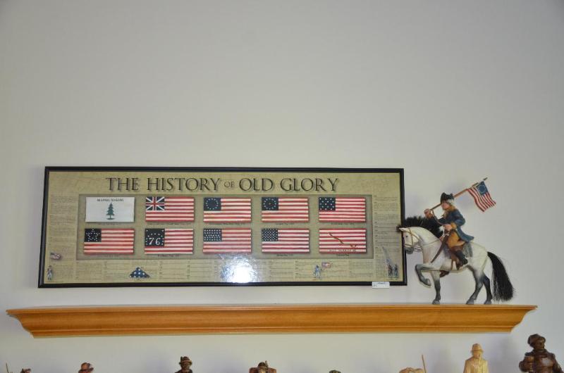 lot 223 image: The History of Old Glory Wall Hanging. Soldie...