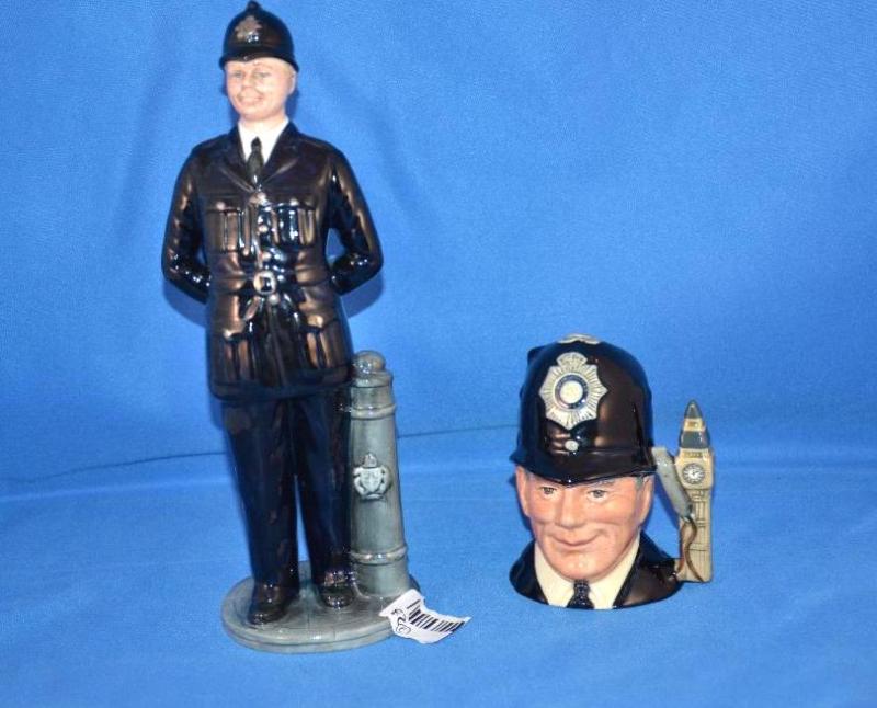 lot 23 image: Royal Doulton The Bobby HN 2778 9 14" t...