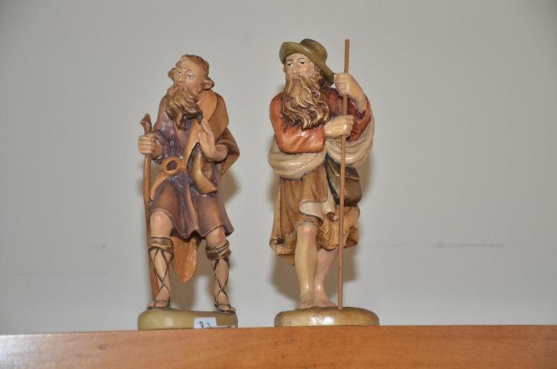 lot 236 image: Wood Carvings 2 figures marked&nbspLepi Holz...