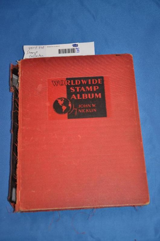 lot 241 image: Huge old worldwide Stamp Album with lots of o...