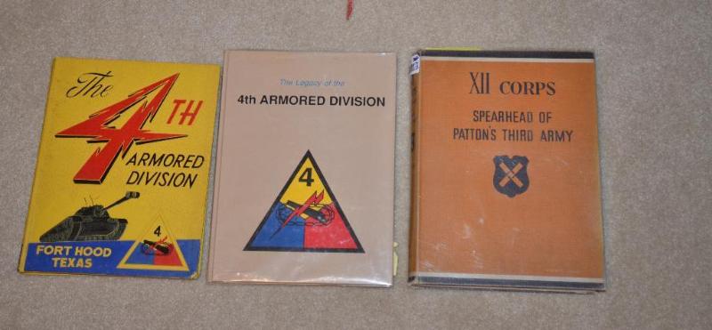 lot 243 image: 3 Books 4th Armored Division Fort Hood Texas...