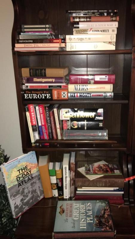 lot 251 image: Mostly books related to World War II, Eisenho...