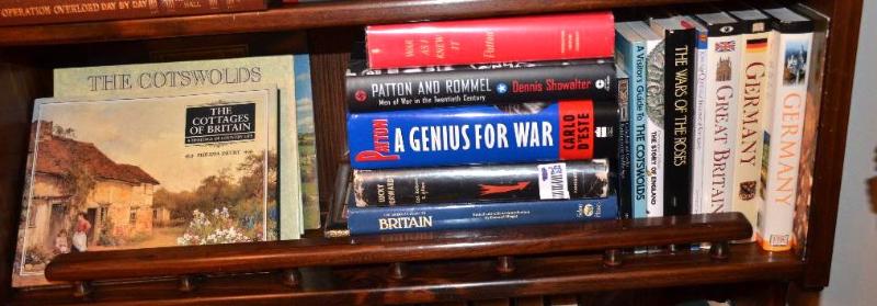 lot 253 image: Shelf of books, such as Cottages of Britain, ...