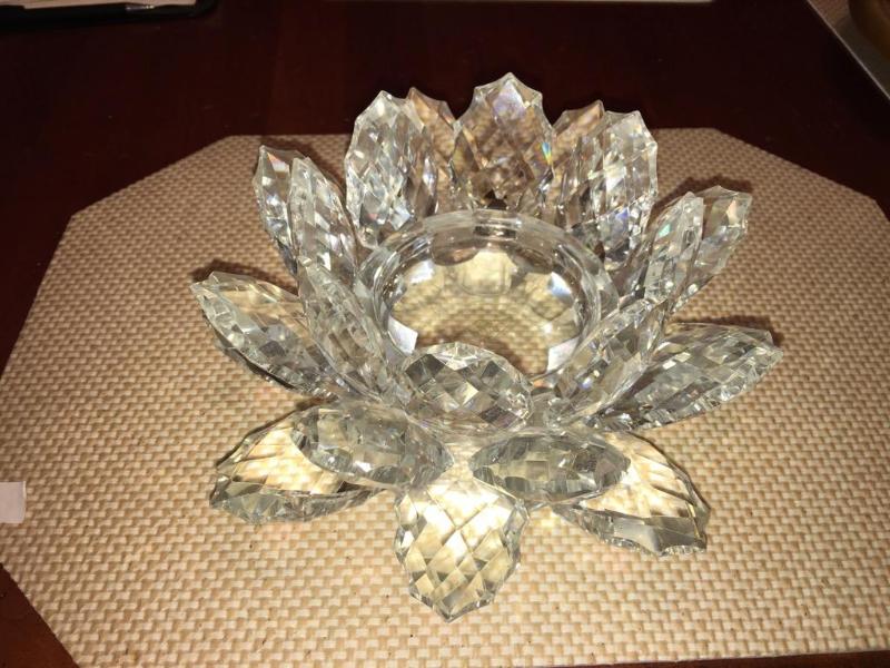 lot 25A image: Shannon crystal candleholder designs of Irela...