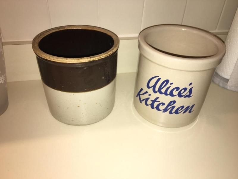 lot 300A image: 2 Crocks one is older....