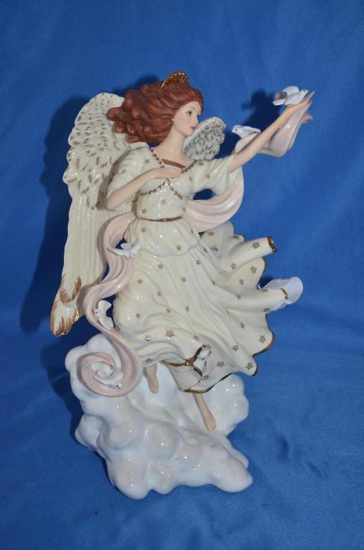 lot 56 image: Lenox Angel Millennium Messenger Limited ed. ...