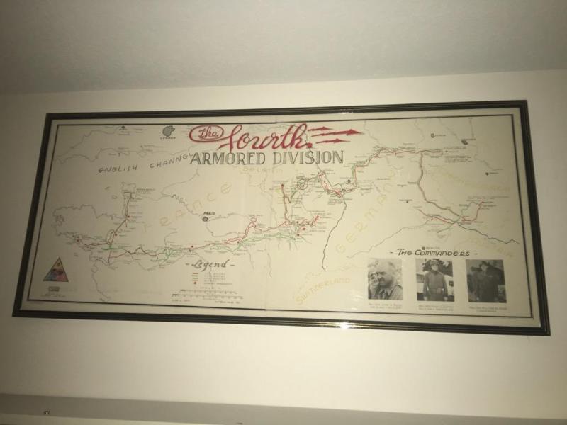 lot 6 image: WWII The Fourth Armored Division in Europe ma...