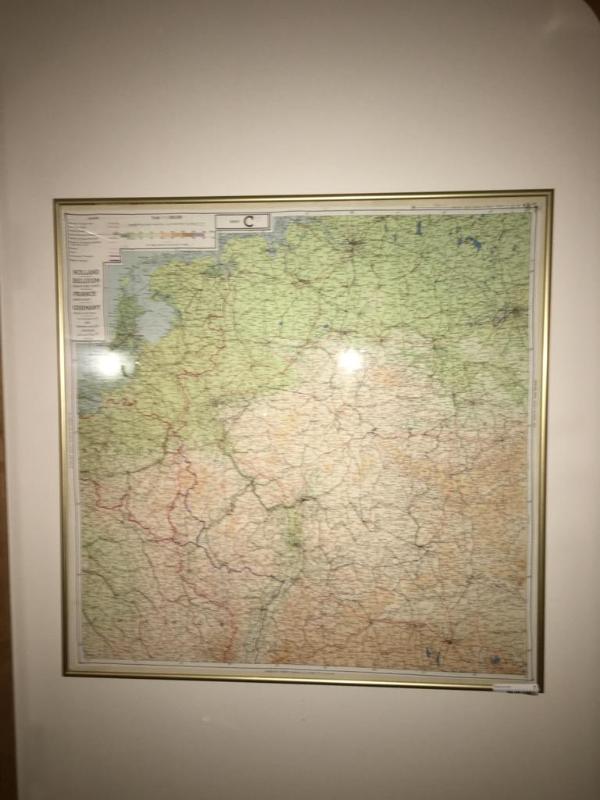 lot 7 image: 2 Sided Original D Day Silk Escape Map SOE Pi...
