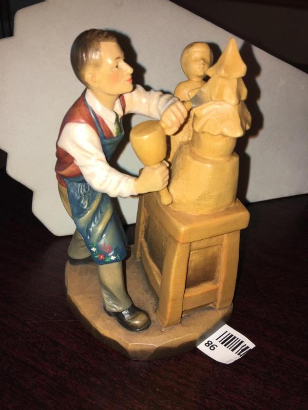lot 98 image: Anri Italy Wood Sculpture &quotBernardis Re...