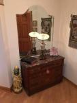 Antique Entry way marble top dresser with mir...