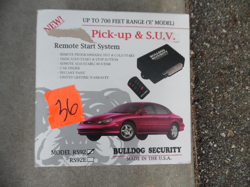 lot 36 image: Vehicle remote start