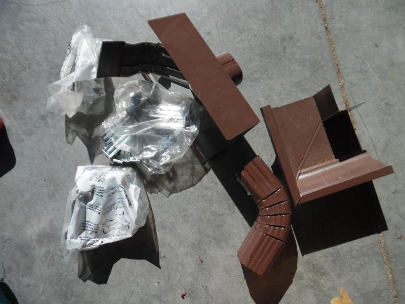 Rain gutter pieces
