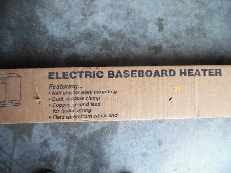 lot 20 image: Electric baseboard heater