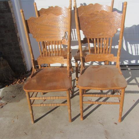 Four Double Press Chairs