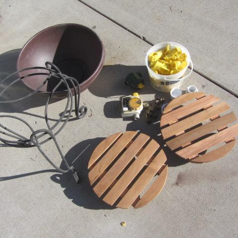 Plant Caddies, Stand, Sprinkler