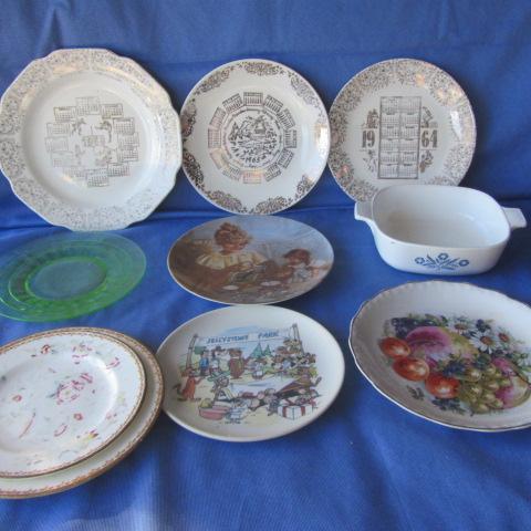 Sports Plates, Green Depression